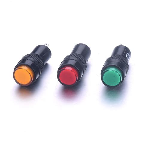 High Quality 6pcs Set Red Ggreen Yellow Color AC 220V Indicator LED