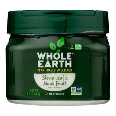 Whole Earth Sweetener Co Sweetener Monk Fruit Stevia 9 8 Oz Pack Of 8 8 Pack Kroger