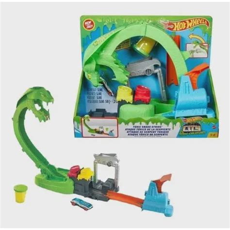 Pista Hot Wheels City Toxic Creatures Ataque Tóxico Da Serpente Mattel em Promoção na Americanas