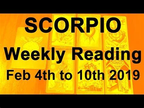 Scorpio Weekly Tarot Reading Feb Th To Th Finding Your