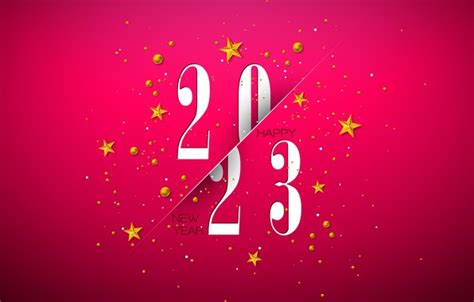 Wallpaper Line Figures New Year Pink Background Stars Date Division Hell For Mobile And