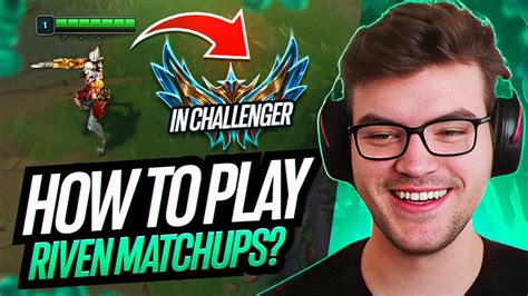 Learn How To Play Riven Matchups In Challenger Mmr Youtube