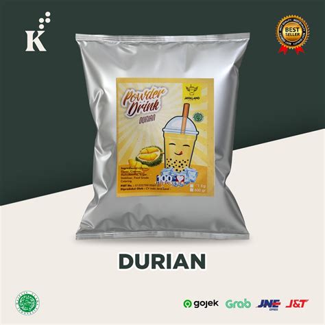 Jual Powder Durian Bubuk Minuman Bubble Drink Javaland Kg Shopee