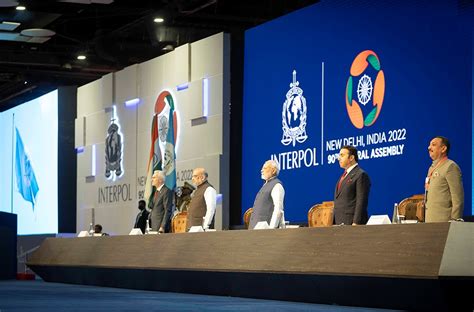 Interpol General Assembly Opened By Prime Minister Narendra Modi