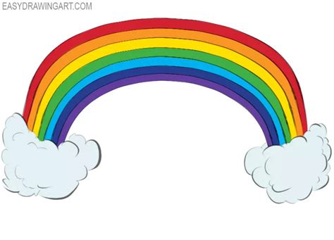 How to Draw a Rainbow - Easy Drawing Art