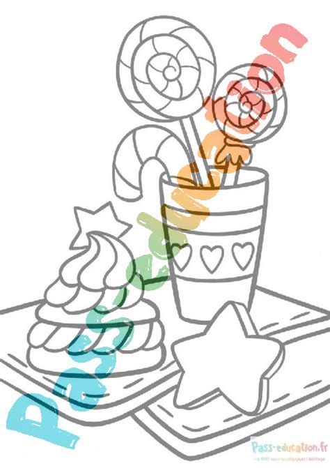 Coloriage Gratuit Bonbon Pdf Imprimer