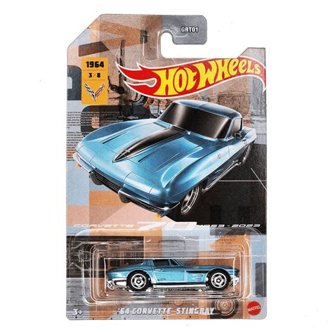 Carrinho Hot Wheels Larrys Garage Corvette Sting Ray Concept 1 64