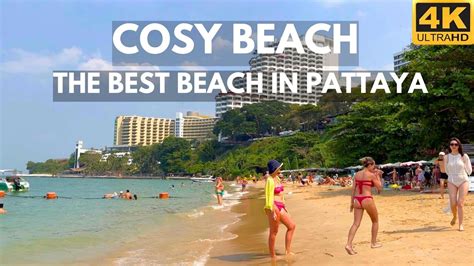 K The Best Beach In Pattaya Cosy Beach January Walking