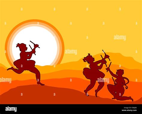 Shadow Art Garba Dance Vector Art Stock Vector Image And Art Alamy