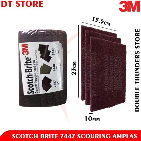 Jual Nett M Scotch Brite Maroon Amplas M In X In Dthund