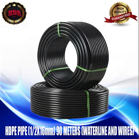 BIO HDPE PIPE SDR 11 PVC Black 1 Roll Water Pipe 1 2x20mm 90 METERS