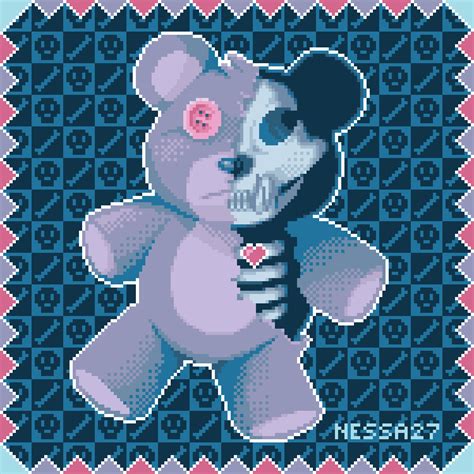 Skeleton Teddy Bear Daily Art Challenge Pixilart