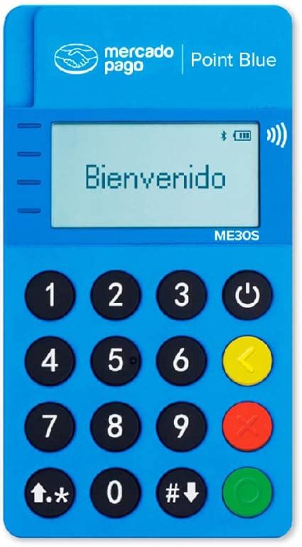 MERCADO PAGO POINT Blue Lector de Tarjetas de Crédito Débito Amex y