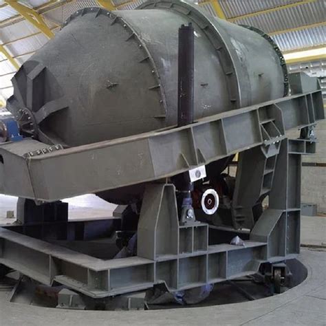 Non Ferrous Metals Universal Rotary Tilting Furnace Material Loading