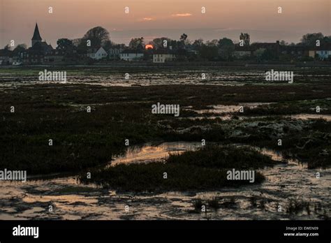 Bosham village at sunset Stock Photo - Alamy