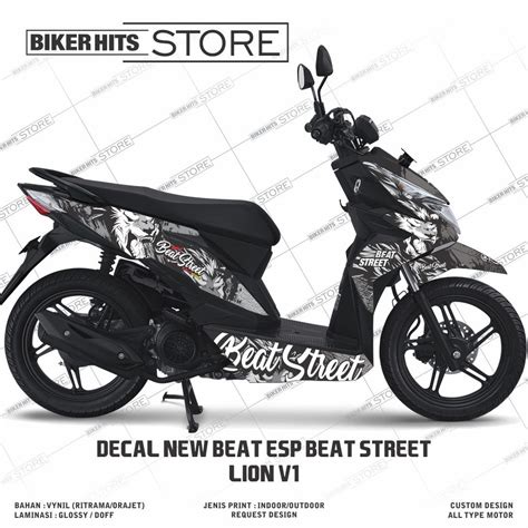 Jual STIKER DECAL MOTOR FULL HONDA BEAT STREET BEAT ESP DESAIN MACAN