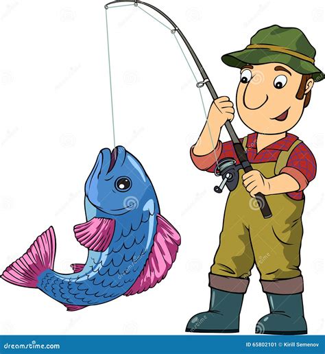 Fisherman Stock Vector Image 65802101