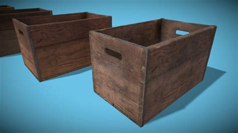 Wooden Crate 3d Models Sketchfab