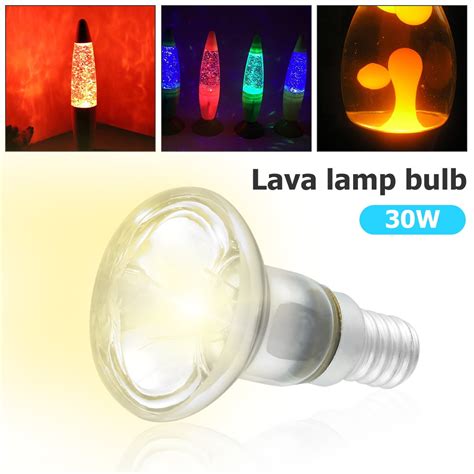 30w E14 Base R39 Reflector Lava Lamp Bulbs High Temp Resistant For Glitter Lamps 220 240v