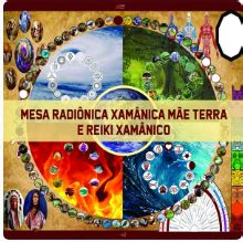 MESA RADIÔNICA GRANDE MÃE Limpeza Energização Equilíbrio Corpo Mente