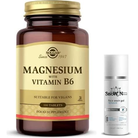 Solgar Magnesium Vitamin B6 100 Tablet Yüz Temizleme Jeli Fiyatı