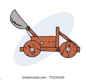 Catapult Hand Drawn Cartoon Image Freehand Stock Illustration 771141550 ...