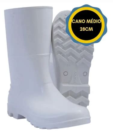 Bota Seg Pvc Cano Medio Branca Kadesh Ca Funcional Epi