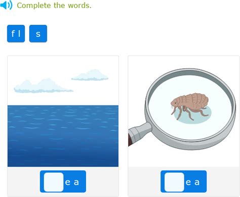 Ixl Complete The Vowel Digraph Words Primary English Language