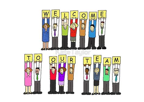 "Welcome to our Team Diverse Group of Cartoon People" by KateTaylor ...