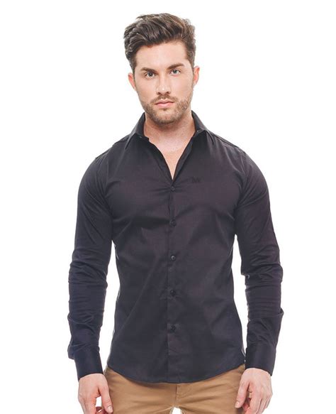 Camisa Social Preta Masculina