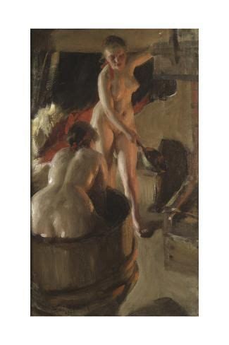 'Girls from Dalarna Having a Bath, 1908' Giclee Print - Anders Leonard ...