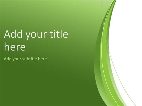 Green Abstract PowerPoint Template - PresentationGO | Powerpoint ...