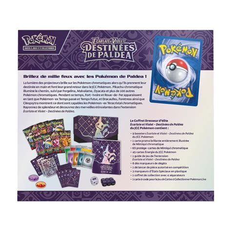 Pokémon EV04 5 Destinées de Paldea Coffret dresseur d élite