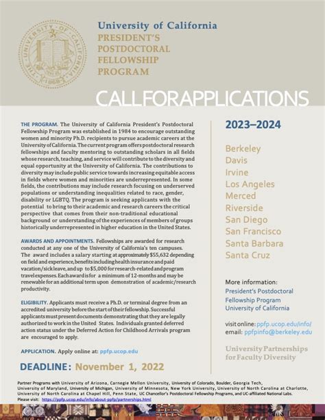 Presidents Postdoctoral Fellowship Program 2023 2024 Uci Department