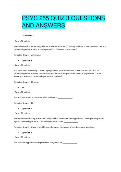 Psyc 255 Quiz 3 Questions And Answers 100 Correct Psyc 255 Stuvia Us