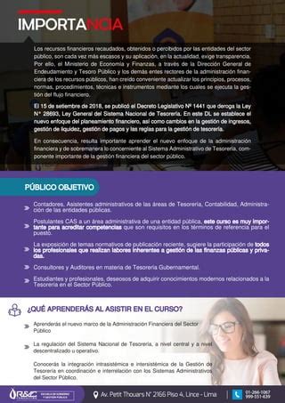 Curso Presencial Nuevo Sistema Nacional De Tesorer A Pdf