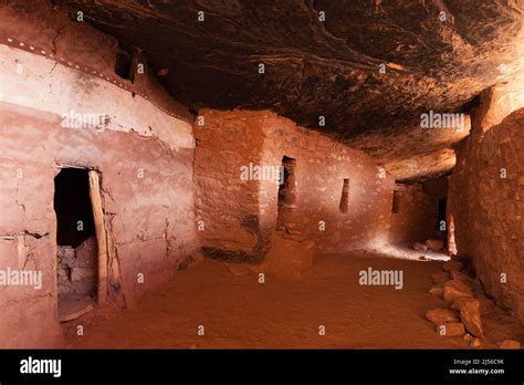 Inside The Defensive Wall Of The Moon House Ruin On Cedar Mesa Bears