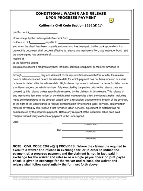 Conditional Lien Release Fill Out Sign Online Dochub