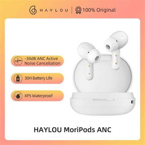 Xiaomi HAYLOU MoriPods ANC - Ecouteurs Bluetooth avec 8h d'Autonomie ...