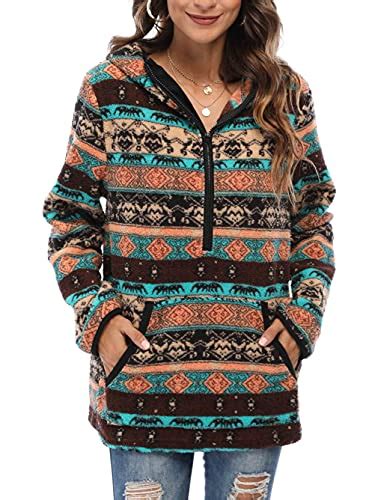 Best Aztec Quarter Zip Pullover For Men