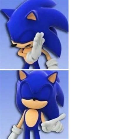 Sonic Hotline Bling Blank Template Imgflip