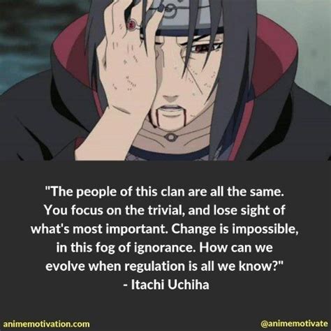 The Greatest List Of Itachi Uchiha Quotes With A Purpose