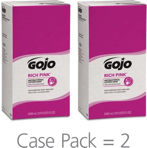 GOJO RICH PINK Antibacterial Lotion Soap GOJO Industries 7520 02