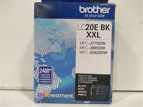 Brother Lc E Bk Xxl Lc Ebk Black Ink Cartridge Genuine Weighs Full