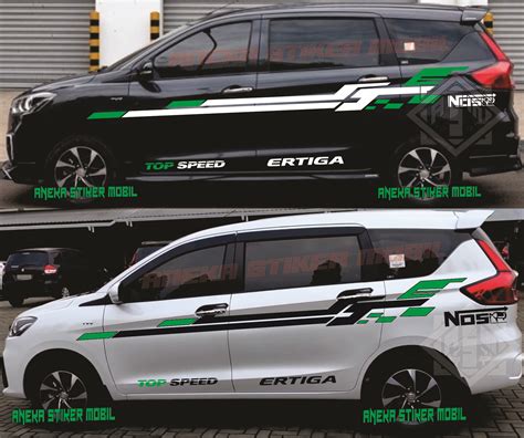 Stiker Mobil Suzuki Ertiga Terbaru Model List Striping Cutting Simple