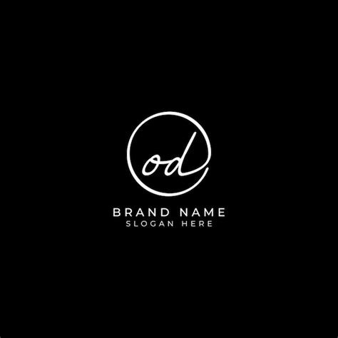 premium vector od initial letter signature logo alphabet od