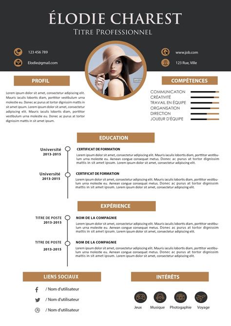 Cv Originaux Mod Les Gratuits Pour Vous D Marquer