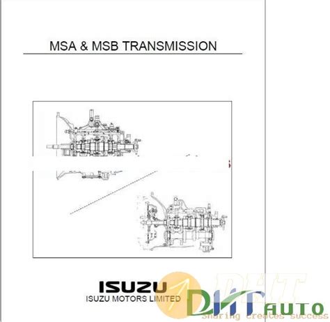 ISUZU Truck Training MSA MSB Type Transmission Automotive Software