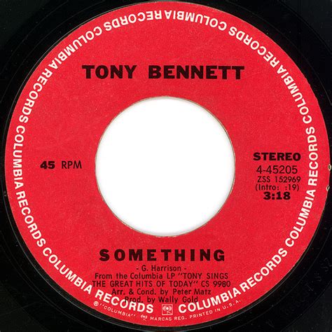 Tony Bennett Something Think How Its Gonna Be 1970 Vinyl Discogs