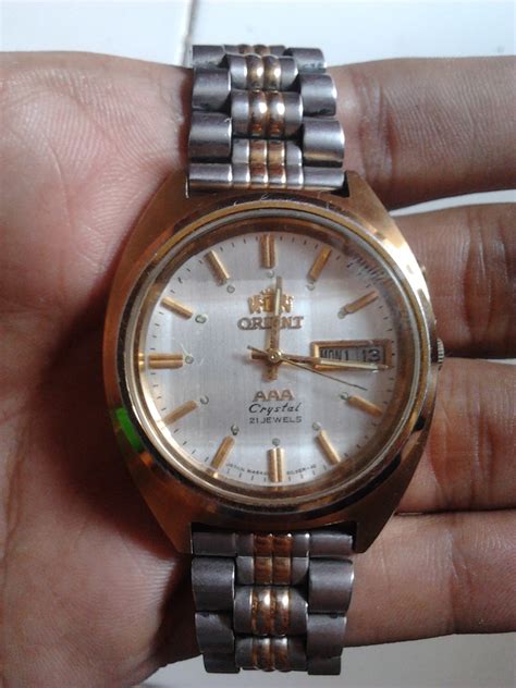 Jam Tangan Jadul Vintage Orient AAA Plat Putih Automatic Jam Jadul